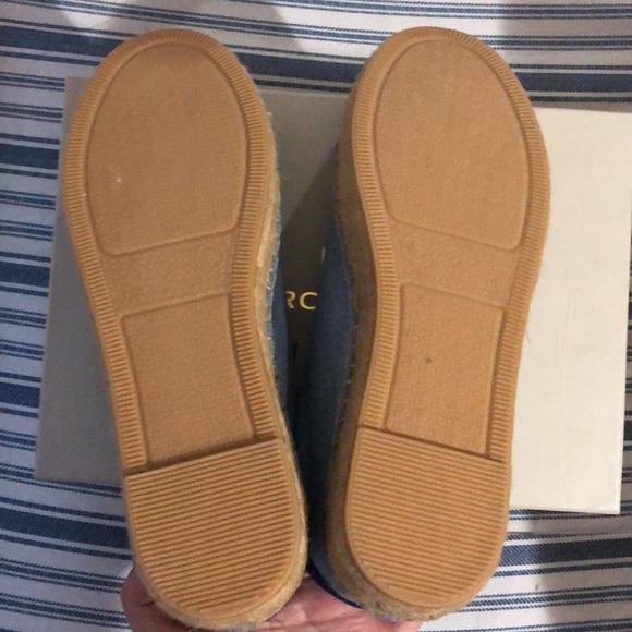 Marc Fisher Mandia2 Denim Platform Espadrilles Size 8 - Picture 3 of 8